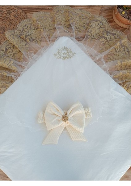 Bebek Battaniyesi Dış Kundak Dantelli Bebek Kundağı Unisex Hastane Çıkışı Hediyelik Yenidoğan fiyatları
