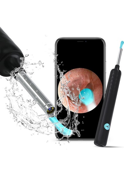 T5 5mp Kamera 3.5mm Lens Şarjli Wifi Görüntülü Kulak Temi̇zleyi̇ci̇ Pembe Renk
