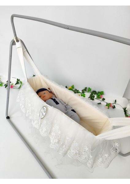 Anne Yanı Bebek Salıncağı Metal Hamak Taşınabilir Beşik Portatif Katlanır Pamuklu Taşıma Kundak fiyatları