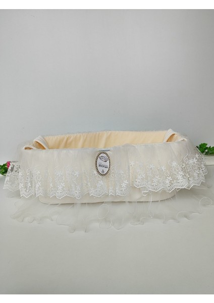 Anne Yanı Bebek Salıncağı Metal Hamak Taşınabilir Beşik Portatif Katlanır Pamuklu Taşıma Kundak