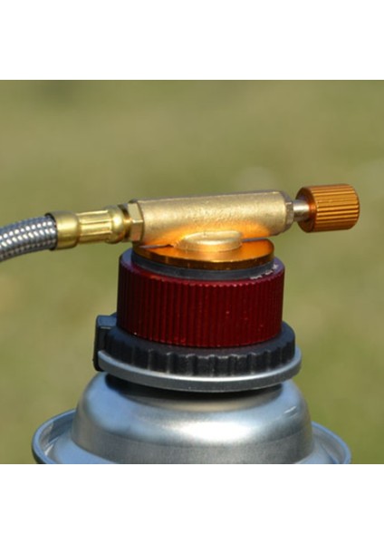 Açık Hava Kamp Yürüyüş Ocak Adaptörü Dönüşümü Bölmeli Tip Gazlı Fırın Bağlantısı Tank Adaptörü (Yurt Dışından)