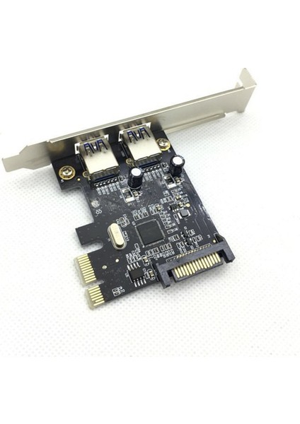 Pcıe Genişletme Kartı Pcı-E'den 2 Portlu Usb3.0 5gbps Dönüştürücü Yükseltici Win7/8/9/10/linux Için (Yurt Dışından)