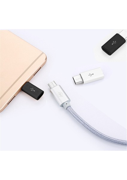 Type-C Dönüştürücü Adaptör Android Mini'den Otg Veri Dönüştürücüye, Beyaz (Yurt Dışından)