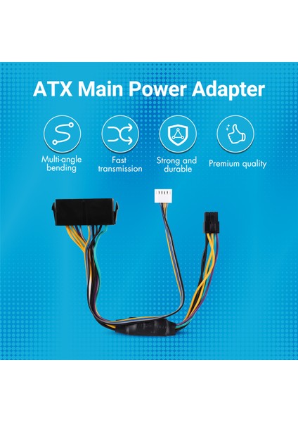 Atx Ana 24PIN Dişi - 6pin Erkek Pcı-E Psu Güç Adaptörü Besleme Kablosu Konnektörü Elite 8100 8200 8300 800G1 Için (Yurt Dışından)