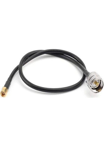 1 Adet RG58 Kablo Uhf SO239 Dişi Sma Erkek Konnektör Rf Koaksiyel Düz Uzatma Kablosu, 1m (Yurt Dışından)