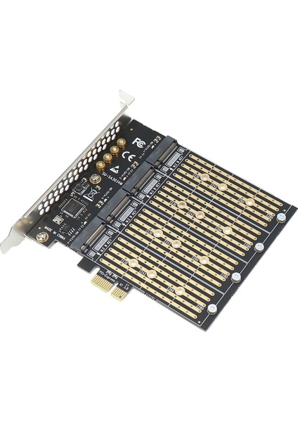 Pcıe Nvme Adaptörü B Anahtarı M2 M.2 4 Port Ngff Sata SSD 10 Gbps Pcı Express X1 Pcı-E Genişletme Kartı Yükseltici (Yurt Dışından)
