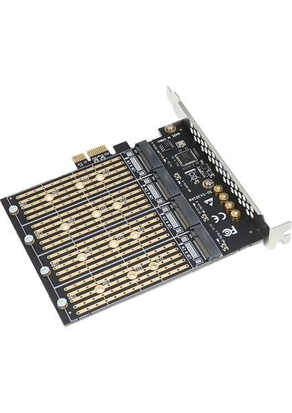 Pcıe Nvme Adaptörü B Anahtarı M2 M.2 4 Port Ngff Sata SSD 10 Gbps Pcı Express X1 Pcı-E Genişletme Kartı Yükseltici (Yurt Dışından)