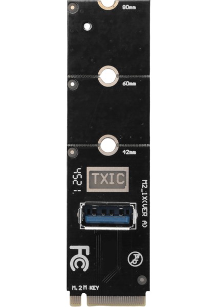 M.2 - Pcı-E X16 Yuvası Adaptör Kartı Ngff Pcie Yükseltici Nvme VGA Uzatma Kablosu Madenci Madenciliği Için (Yurt Dışından)