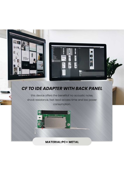 40-Pin Kompakt Flash Kart 3.5 Ide Dönüştürücü Adaptör Pci Braketi Arka Panel (Yurt Dışından)