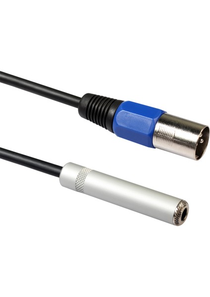 1/4 Ila Xlr Kablo, Dengeli 1/4 Inç Dişi Erkek Stereo Ses Adaptörü, Çeyrek Inç /trs Konnektörü (Yurt Dışından)