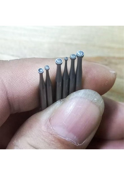Adet Yuvarlak Bardak Freze - 3/32 Inç Saplı Mücevher Yapımı Freze Tel Yuvarlak Uçlar (Yurt Dışından)