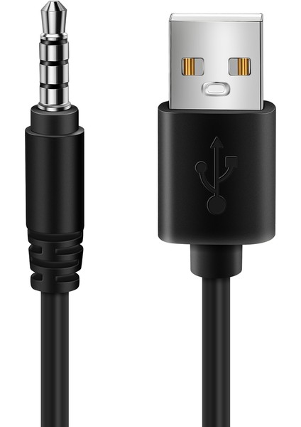 3.5mm Fiş Aux Ses Jakından USB 2.0 Erkek Şarj Kablosu Adaptör Kablosu Araba Mp3 Için (Yurt Dışından)