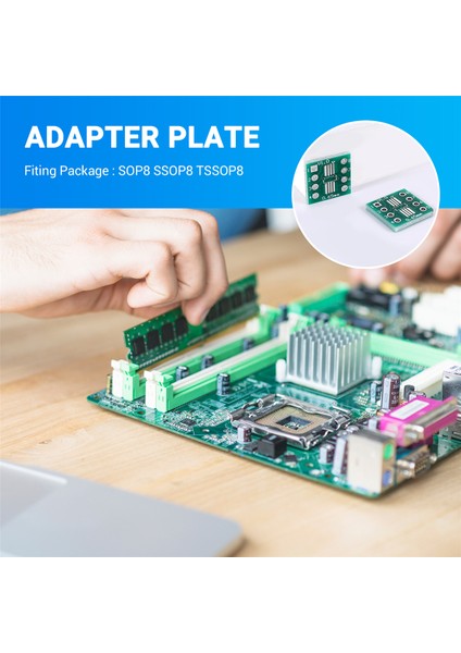 50 Adet Sop8 Ssop8 Tssop8 Smd'den Dıp8 Adaptörüne 0.65/1.27MM Pcb Kartı (Yurt Dışından)