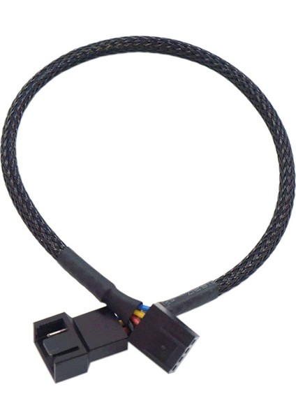 10 Adet Bilgisayar Pwm Sıcaklık Kontrol Soğutma Fanı Adaptör Kablosu 4pin Uzatma Cpu (Yurt Dışından)