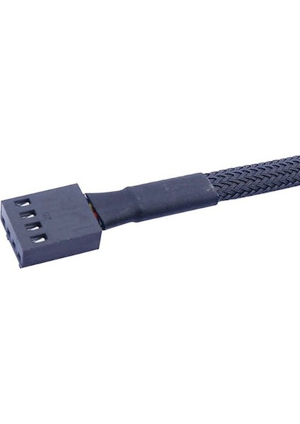 10 Adet Bilgisayar Pwm Sıcaklık Kontrol Soğutma Fanı Adaptör Kablosu 4pin Uzatma Cpu (Yurt Dışından)