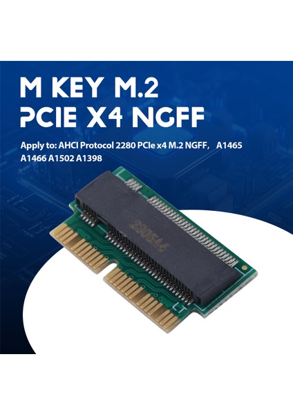 12 ve 16 Pin Ngff M.2 Nvme SSD Dönüştürücü Kart Adaptörü Air A1465 A1466 Pro A1398 A1502 Yükseltme 2013-2015 Desteği (Yurt Dışından)
