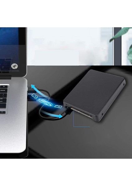 44PIN Msata'dan 2.5 Inç Ide HDD SSD Pata Adaptörü Dönüştürücü Kartı ve Kasa (Yurt Dışından)