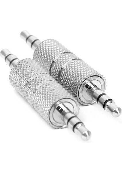 2 Adet 3,5 mm Stereo Erkek - Kulaklık Ses Adaptörü Jak Bağlantı Konnektörü (Yurt Dışından)