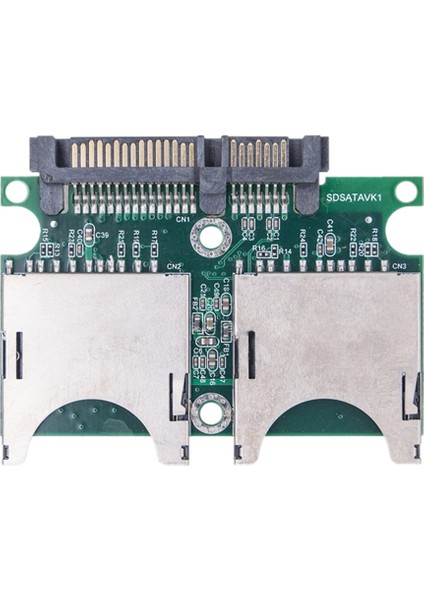 Çift Sd'den Sata'ya Dönüştürücü Endüstriyel Sınıf Adaptör Kartı 15PIN+7PIN Seri (Yurt Dışından)