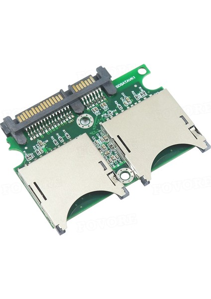 Çift Sd'den Sata'ya Dönüştürücü Endüstriyel Sınıf Adaptör Kartı 15PIN+7PIN Seri (Yurt Dışından)