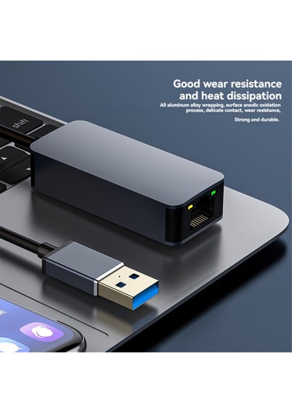 2500MBPS USB C Ethernet'ten RJ45 2.5g Kablolu Adaptör Lan Ağ Kartı Pc Dizüstü Bilgisayar Için (Yurt Dışından)