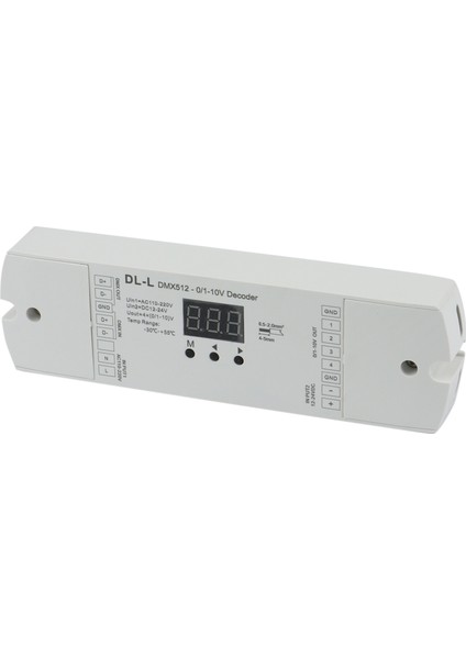 Kanal DMX512 - 1-10V / 0-10V Dönüştürücü, Dc 12V-24V Giriş, 4ch Rdm Sayısal Ekran Sinyal Transformatörü Dl-L (Yurt Dışından)
