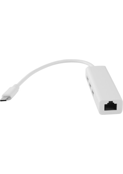 Usb-C USB 3.1 Tip C - RJ45 Ethernet Lan Adaptörü Hub Kablosu Pc Için (Yurt Dışından)