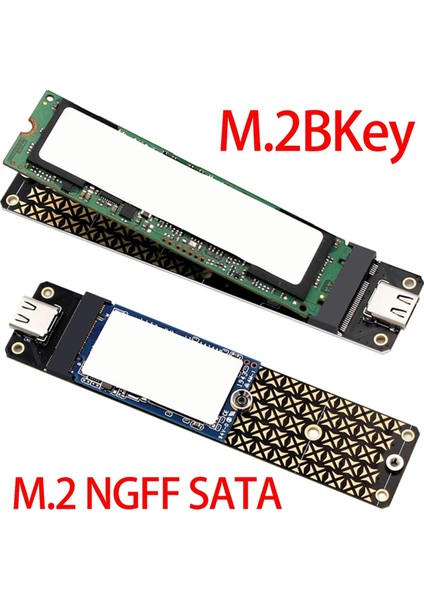 M.2 Nvme USB 3.1 Adaptörü M.2bkey C Sabit Disk Dönüştürücü 10 Gbps Ngff Sata Katı Hal Diski 2230/2242/2260/2280 Için (Yurt Dışından)