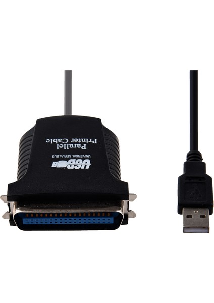 USB → Yazıcı Paralel Port 36PIN Erkek Dönüşüm Kablosu Siyah (Yurt Dışından)