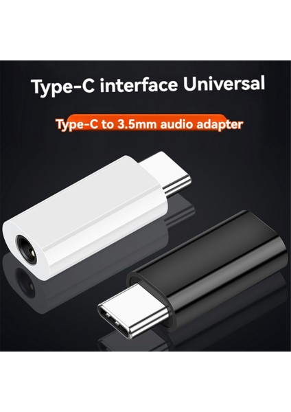 Adet Type-C - 3.5mm Jack Dönüştürücü Kulaklık Ses Adaptörü Kablosu Tip USB C 3.5 mm Dişi Kulaklık Aux (Yurt Dışından)