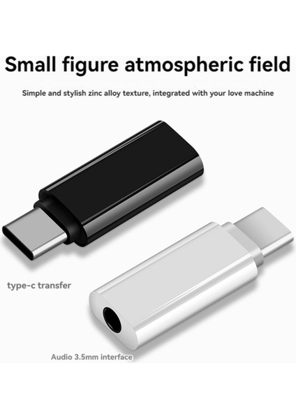 Adet Type-C - 3.5mm Jack Dönüştürücü Kulaklık Ses Adaptörü Kablosu Tip USB C 3.5 mm Dişi Kulaklık Aux (Yurt Dışından)