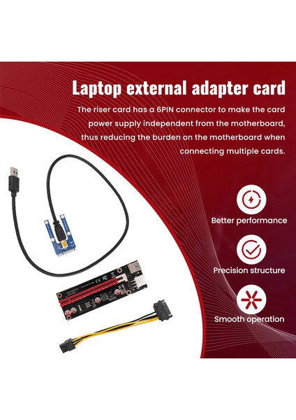 Mini Pcıe'den Pcı Express 16X Yükseltici Dizüstü Bilgisayar Harici Grafik Kartı Btc Miner Mpcıe Pcı-E Yuvası Madenciliği (Yurt Dışından)