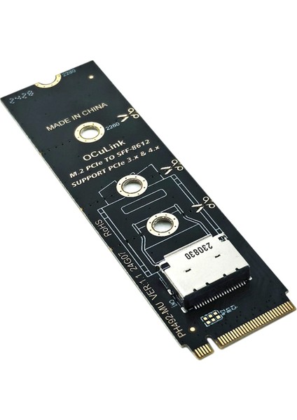 M.2 Nvme Pcıe - Oculink Dişi Dock SFF-8612 Adaptörü Mkey Nvme SFF-8611 (Yurt Dışından)