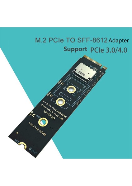 M.2 Nvme Pcıe - Oculink Dişi Dock SFF-8612 Adaptörü Mkey Nvme SFF-8611 (Yurt Dışından)
