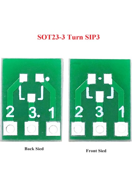 50 Adet SOT23 SOT23-3 Dönüş Sıp3 Çift Taraflı Smd Dıp Adaptör Dönüştürücü Plaka Sot Sıp Ic Soket Pcb Kartı Dıy Kiti (Yurt Dışından)
