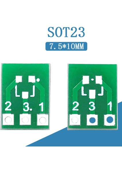 50 Adet SOT23 SOT23-3 Dönüş Sıp3 Çift Taraflı Smd Dıp Adaptör Dönüştürücü Plaka Sot Sıp Ic Soket Pcb Kartı Dıy Kiti (Yurt Dışından)