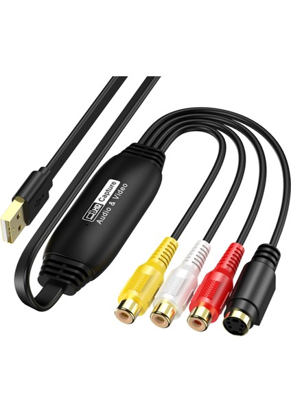 USB Video Yakalama Dijital Dönüştürücü 2.0 Ses Kartı Tv DVD Destek Sistemi (Yurt Dışından)