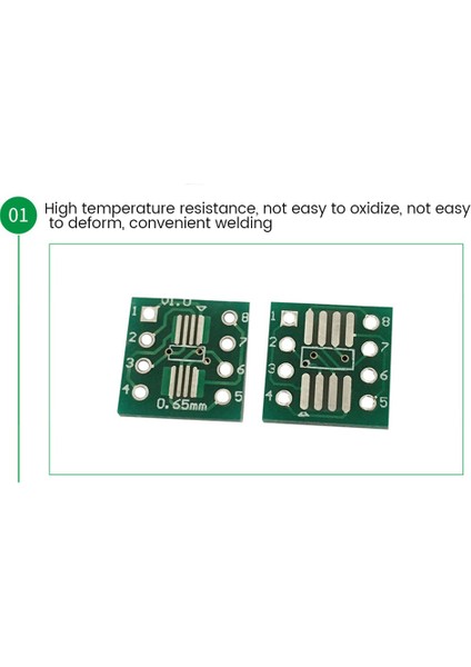 200 Adet Tssop8 Ssop8 Sop8'den Dıp8 Pcb Sop Transfer Kartı Dıp Pin Pitch Adaptörü (Yurt Dışından)