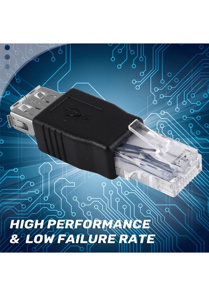 Dişi USB A'dan Erkek Ethernet RJ45 Fiş Adaptörü Yeni (Yurt Dışından)