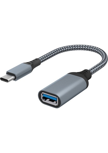 Yüksek Kaliteli Veri Kablosu Type-C - Usb3.0 Transfer Mobil Tablet Bilgisayar Araç Uzatma Dönüştürücü Gri (Yurt Dışından)
