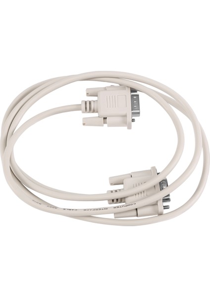 1.4m RS232 Db9 9 Pin Erkek - VGA Video 15 Adaptör Kablosu Açık Gri (Yurt Dışından)