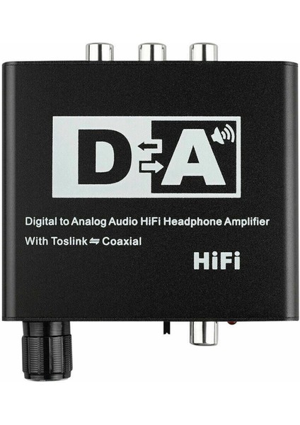 192KHZ Dijital Optik Koaksiyel Toslink - Analog 3.5mm Ses Hifi Dönüştürücü Spdif ile (Yurt Dışından)