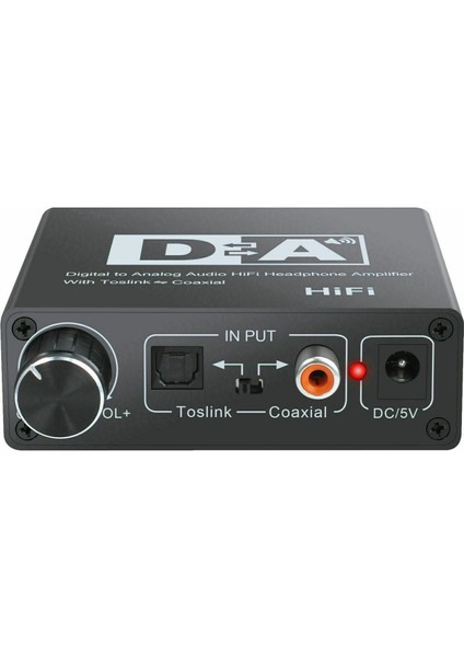 192KHZ Dijital Optik Koaksiyel Toslink - Analog 3.5mm Ses Hifi Dönüştürücü Spdif ile (Yurt Dışından)