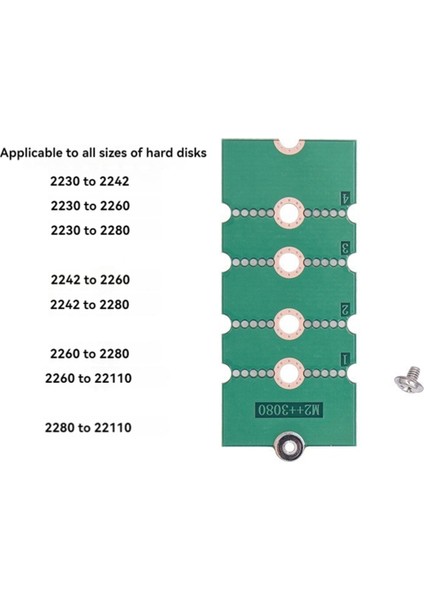 M.2 SSD Adaptör Kartı Uzatma Ngff Raf Evrensel M2 Çoğu Sabit Sürücü Için C (Yurt Dışından)