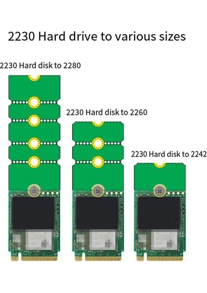 M.2 SSD Adaptör Kartı Uzatma Ngff Raf Evrensel M2 Çoğu Sabit Sürücü Için C (Yurt Dışından)