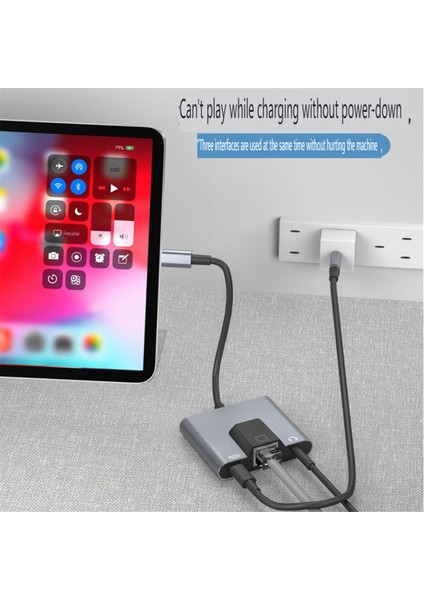 Type-C Mobil Ağ Kartı Kablosu Dönüştürücüden RJ45 Ethernet Adaptörüne (Yurt Dışından)