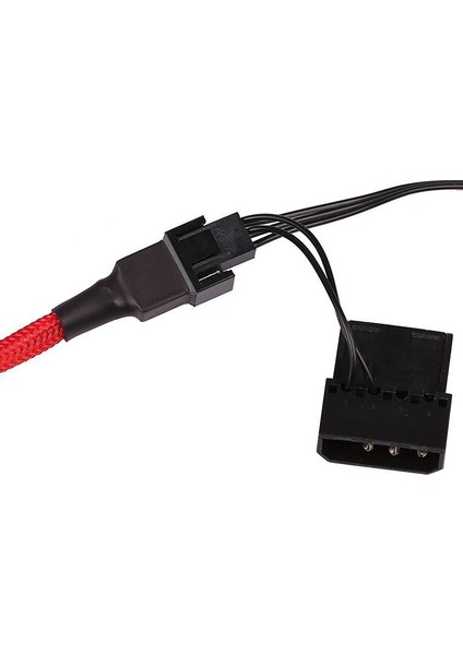 Adet 4 Pin Uzatma Kablosu Pwm Fan Ayırıcı Cpu Kılıflı Adaptör Bağlantı Hattı Konnektörü Siyah (Yurt Dışından)