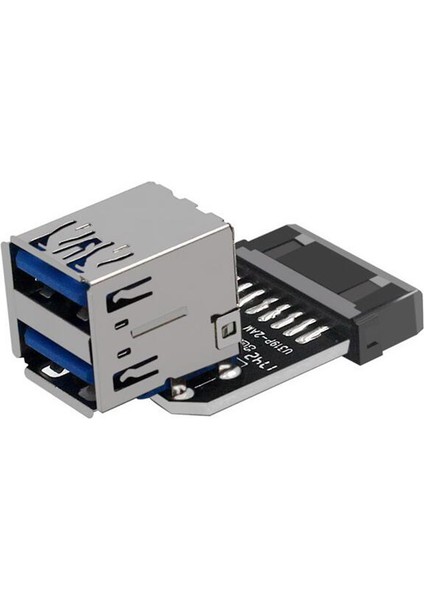 20PIN'DEN Çift Usb3.0 Adaptörü Dönüştürücü Masaüstü Anakart 19 PIN/20P Başlık 2 Port USB Dişi Konnektör, PH21 (Yurt Dışından)