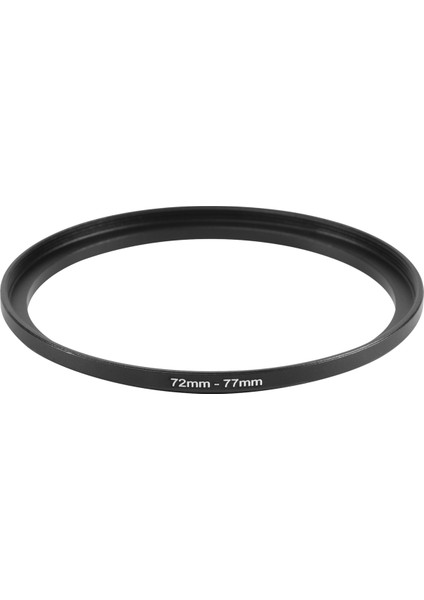 72MM-77MM Kamera Lensi Step Up Filtre Siyah Metal Adaptör Halkası (Yurt Dışından)