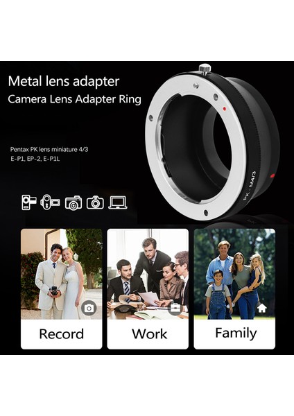Pk-/3 Adaptör Halkası Pk Lens Için Micro 4/3 M43 Kamera Gövdesi -D E-M5 E-Pm2 E-Pl5 Gx1 Gx7 Gf5 G5 G3 (Yurt Dışından)